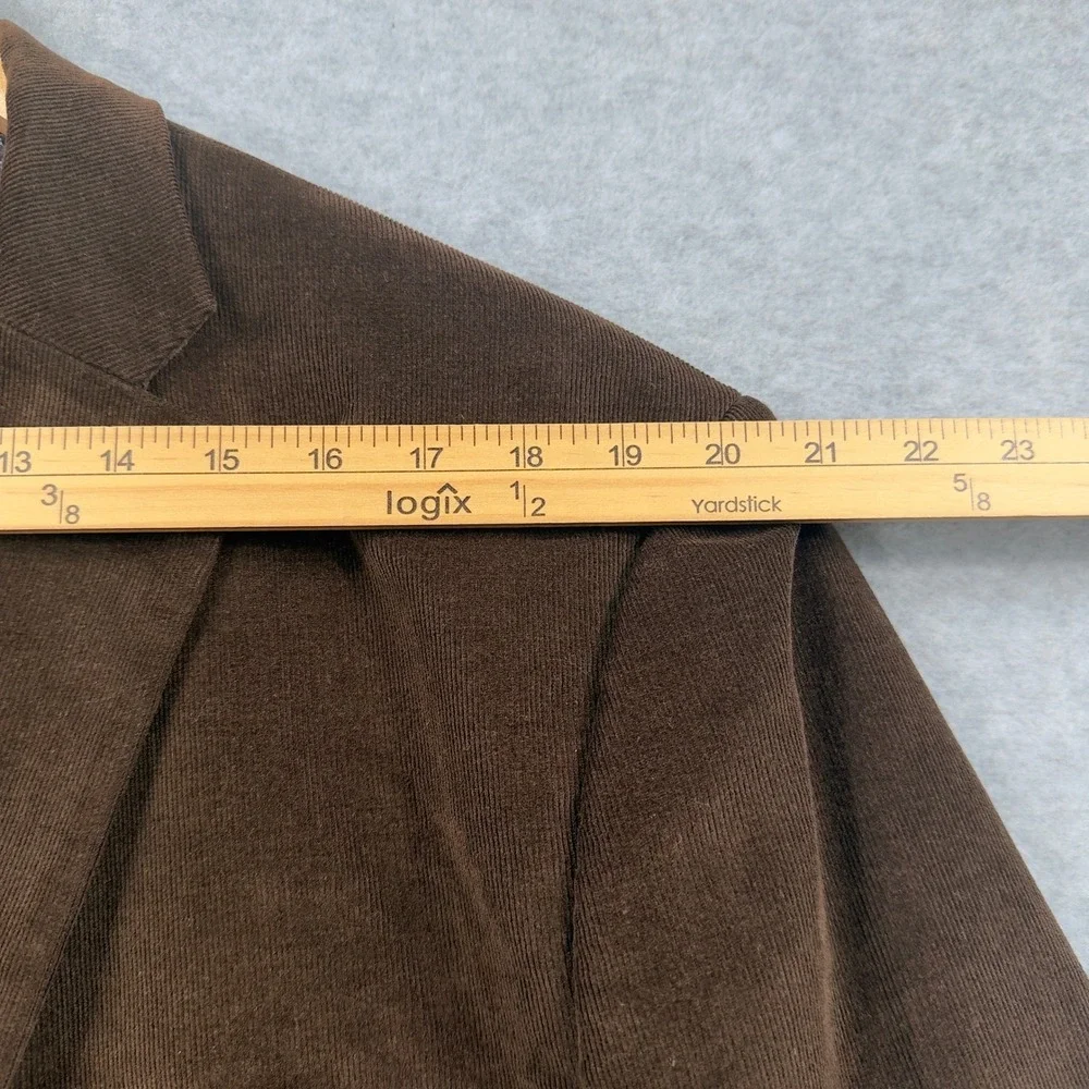Lauren Ralph Lauren Corduroy Sport Coat Mens Brown Elbow Patch Two-Button Blazer